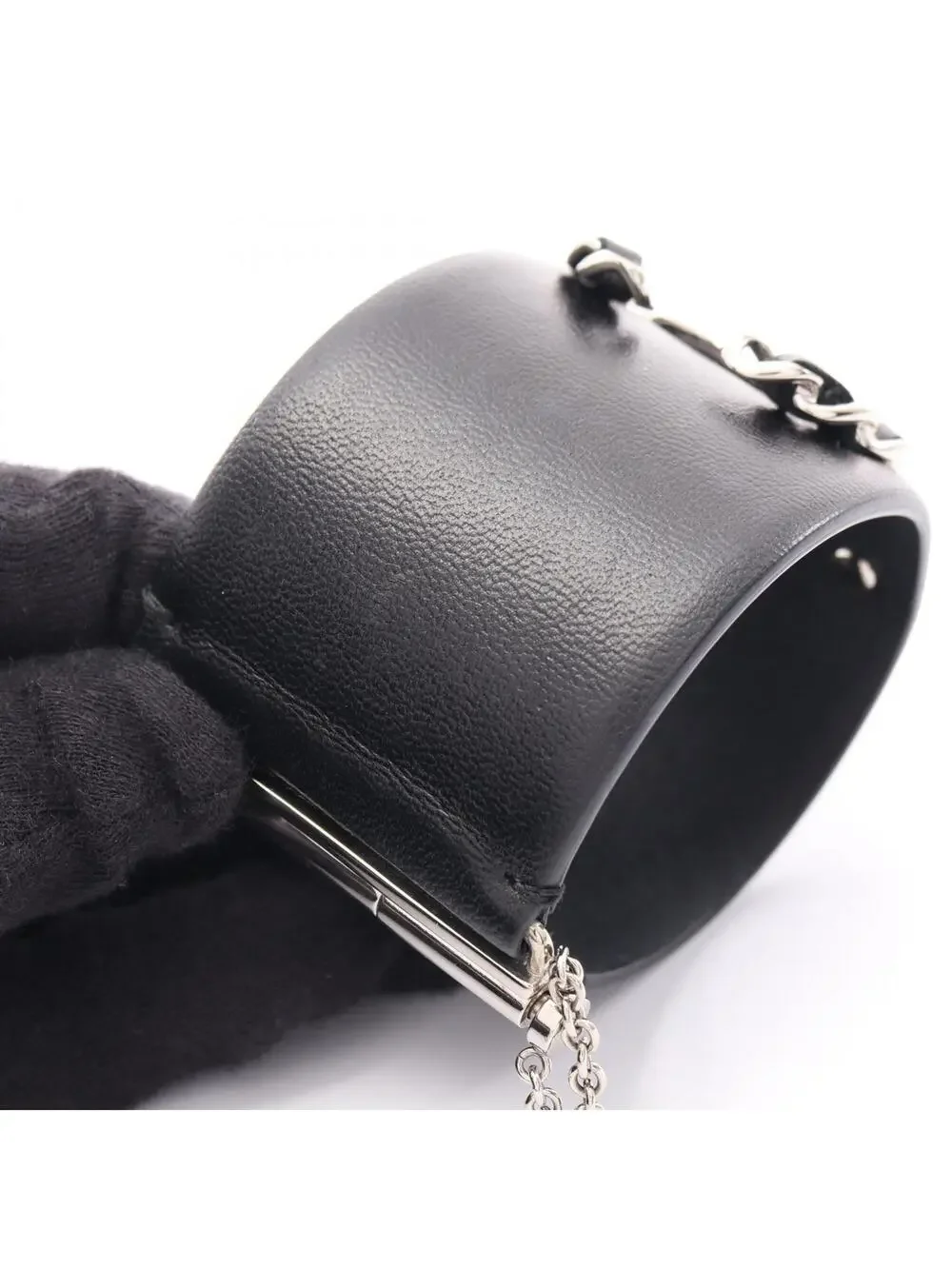 Chanel Cc Logo Bracelet Silver-Tone #357815C15B